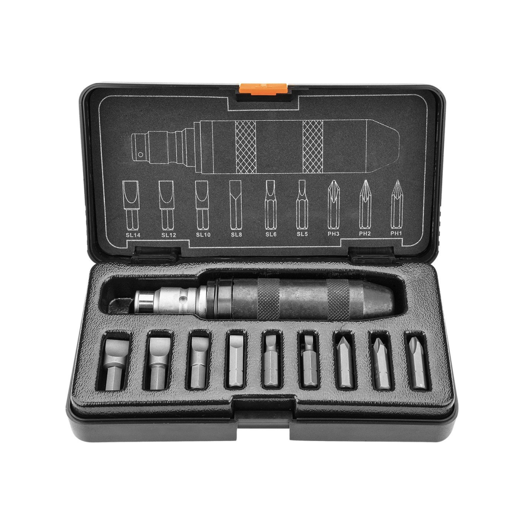 Atsuktuvas smūginis + 11 antgaliai