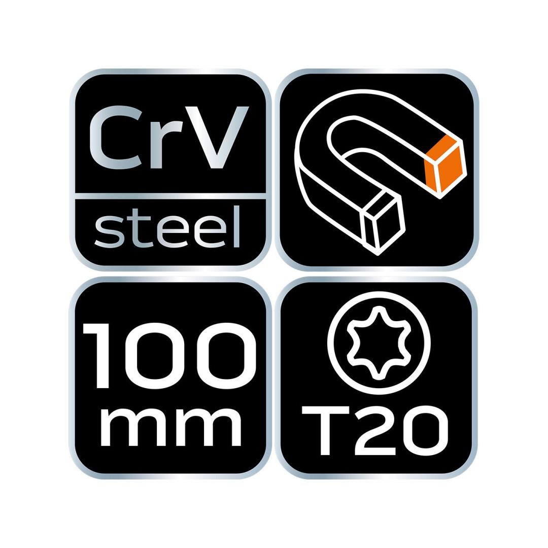 Atsuktuvas Torx T20x100mm 7