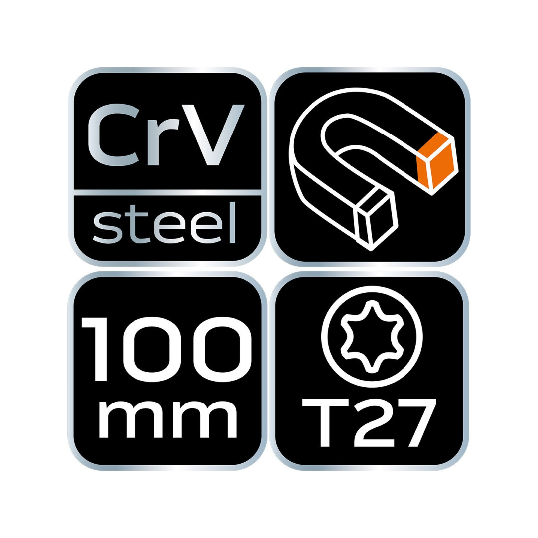 Atsuktuvas Torx T27x100mm 7 Atsuktuvas Torx T27x100mm 7