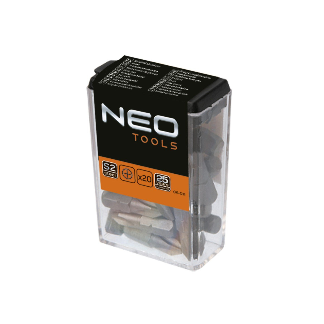 Atsuktuvų antgalių komplektas, PH2x25mm, 1/4",  20 1