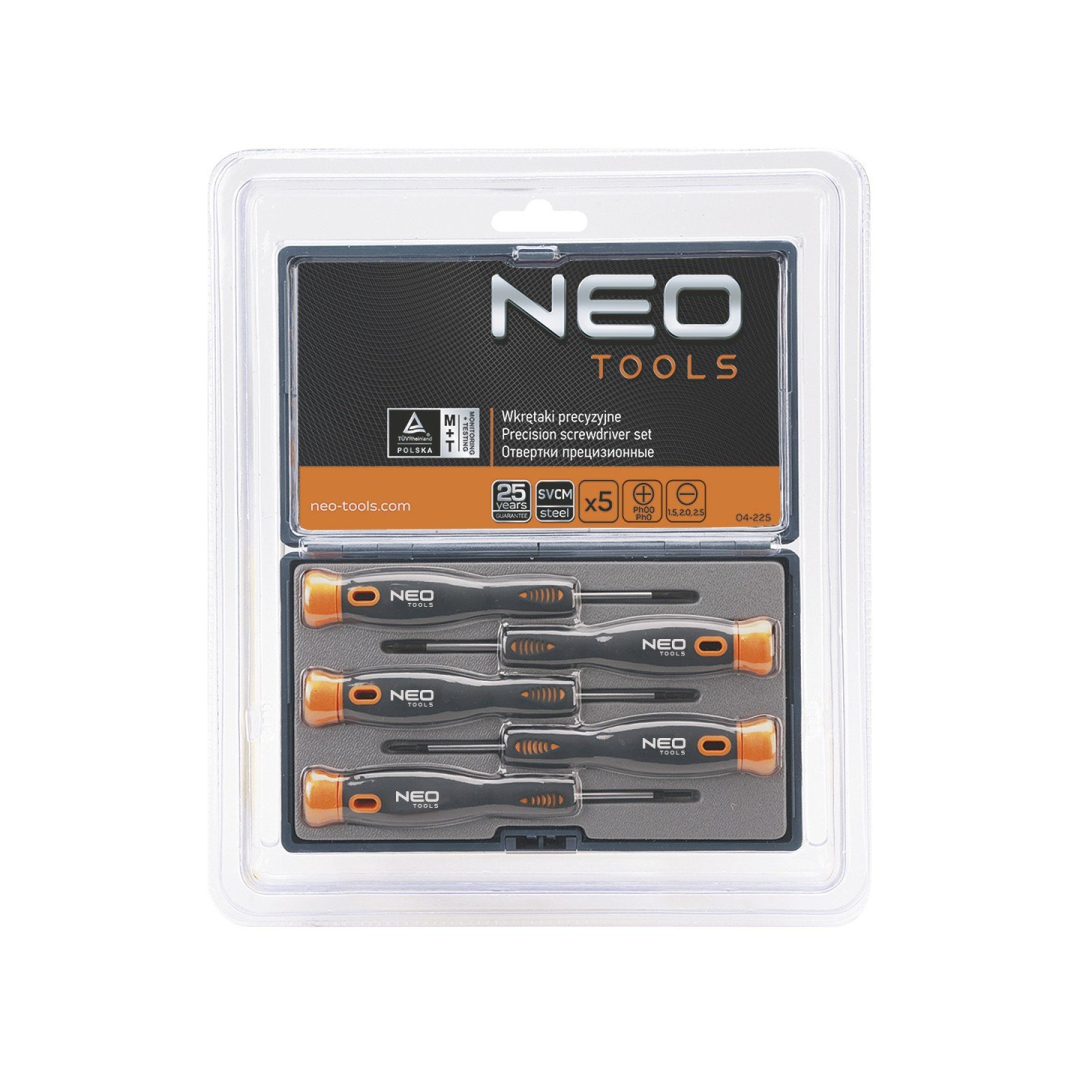 Atsuktuvų komplektas, 5 dalių, tiksliems darbams, 2