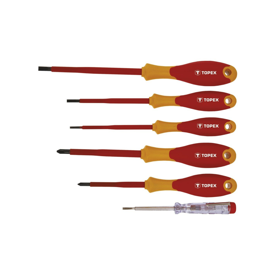 atsuktuvų komplektas 5vnt.+testeris 1000V