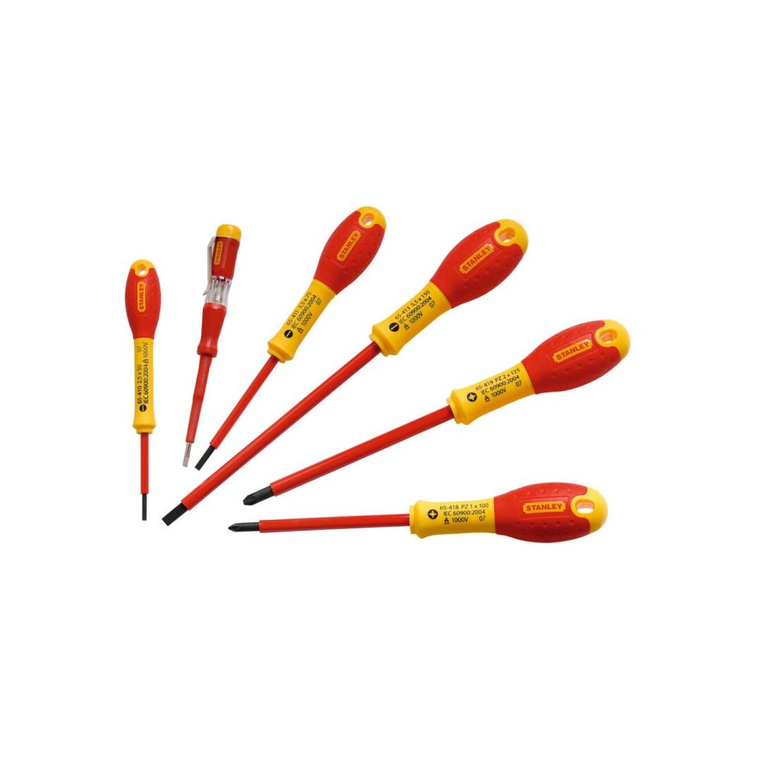 Atsuktuvų rinkinys elektrikui 6vnt. Stanley 4 Atsuktuvų rinkinys elektrikui 6vnt. Stanley 4