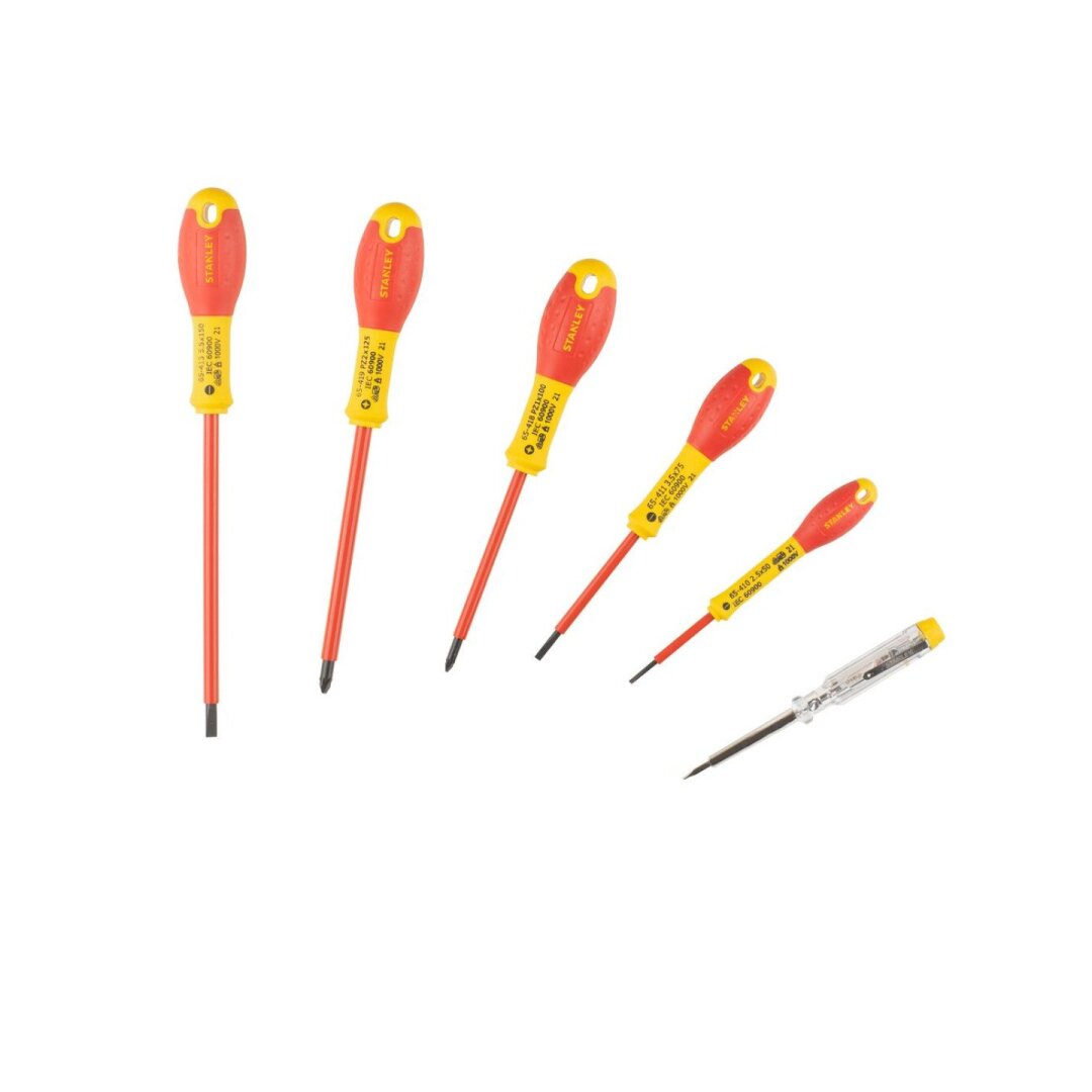 Atsuktuvų rinkinys elektrikui 6vnt. Stanley 5 Atsuktuvų rinkinys elektrikui 6vnt. Stanley 5
