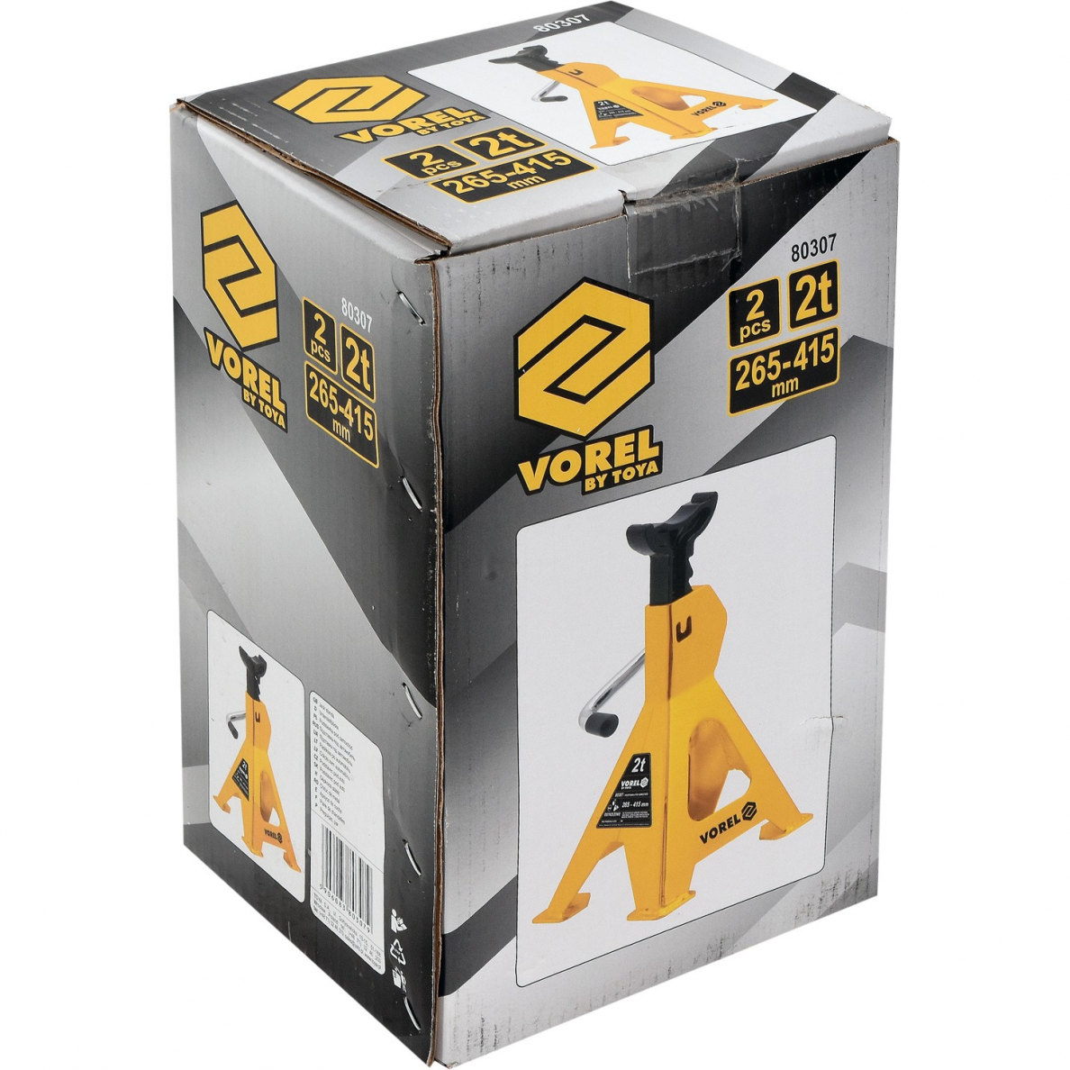 Atramų komplektas Vorel, 2 vnt., 265- 390 mm, 2 t 4 Atramų komplektas Vorel, 2 vnt., 265- 390 mm, 2 t 4