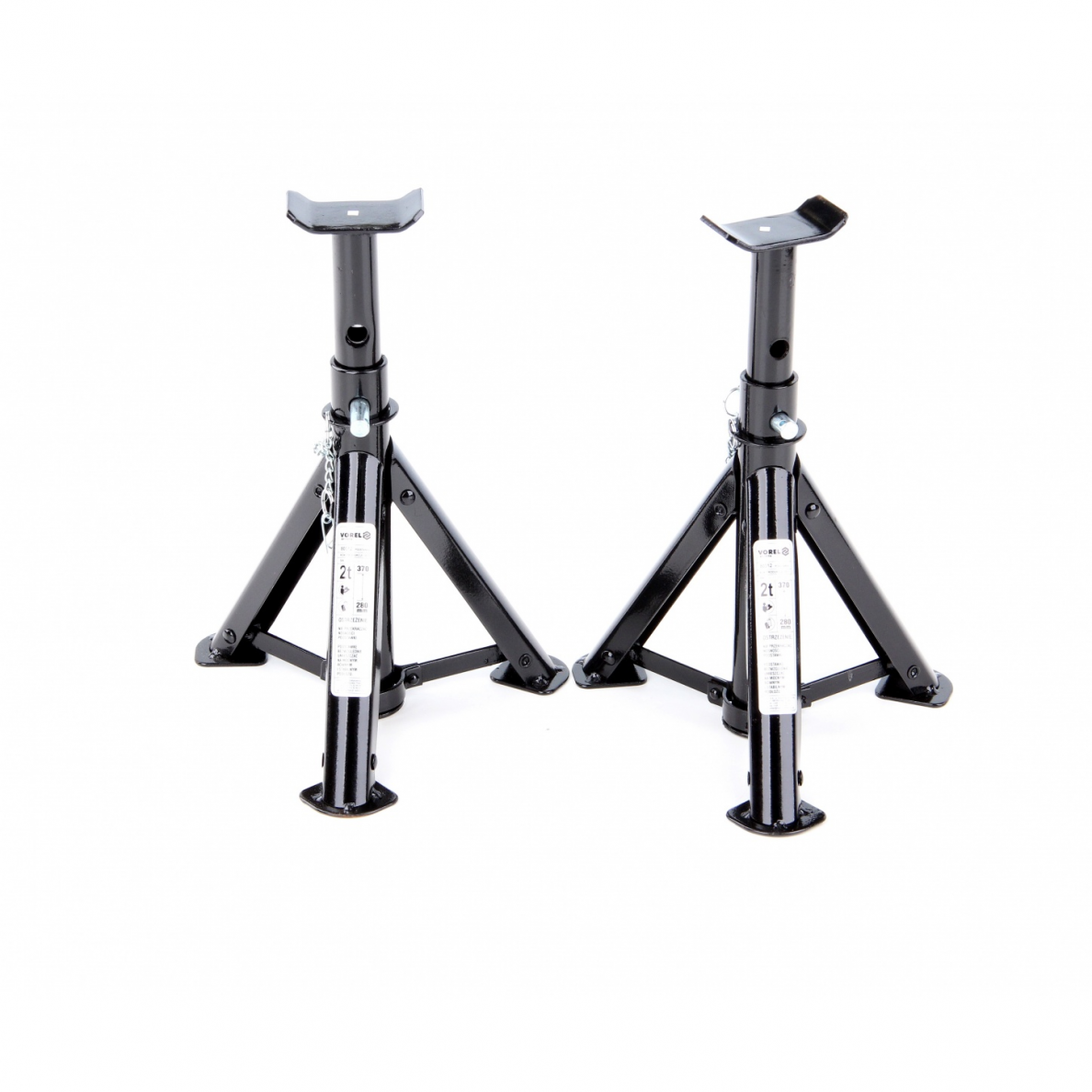 Sudedamų atramų komplektas Vorel, 2 vnt., 280-370 mm, 2 t 1 Sudedamų atramų komplektas Vorel, 2 vnt., 280-370 mm, 2 t 1