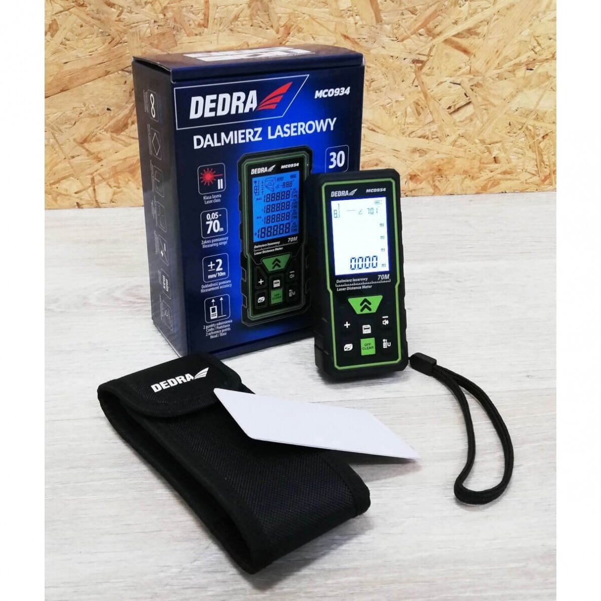 Atstumo matuoklis Dedra MC0934, 70m 1 Atstumo matuoklis Dedra MC0934, 70m 1