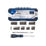 Atsuktuvas terkšlinis su antgaliais 43vnt.