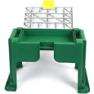 Atlenkiama sodo taburetė su įrankių skyriumi | 3 viename (KS3T) 1 Atlenkiama sodo taburetė su įrankių skyriumi | 3 viename (KS3T) 1