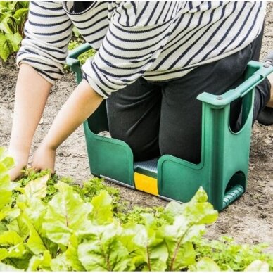 Atlenkiama sodo taburetė su įrankių skyriumi | 3 viename (KS3T) 3 Atlenkiama sodo taburetė su įrankių skyriumi | 3 viename (KS3T) 3