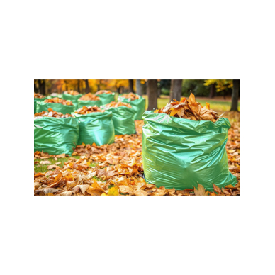 Atliekų maišeliai 120 L, žalia su juostele, 40 mic, 10 vnt. 1 Atliekų maišeliai 120 L, žalia su juostele, 40 mic, 10 vnt. 1