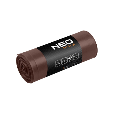 Atliekų maišeliai 200 L, rudi, 40 mic, 10 vnt. Atliekų maišeliai 200 L, rudi, 40 mic, 10 vnt.