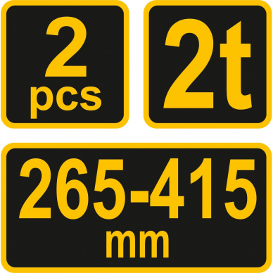 Atramų komplektas Vorel, 2 vnt., 265- 390 mm, 2 t 3 Atramų komplektas Vorel, 2 vnt., 265- 390 mm, 2 t 3