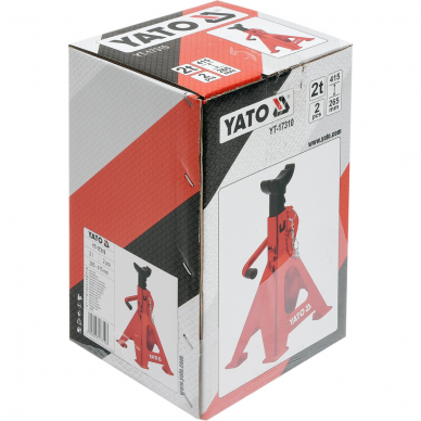 Atramų komplektas Yato, 2 vnt., 265-415 mm, 2 t 2 Atramų komplektas Yato, 2 vnt., 265-415 mm, 2 t 2