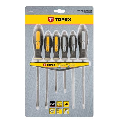 Atsuktuvai smūginiai, komplekte 6 vnt. + laikiklis 1 Atsuktuvai smūginiai, komplekte 6 vnt. + laikiklis 1