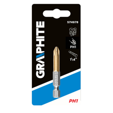 Atsuktuvas kryžminis PH1, 50mm, 1/4" 1 Atsuktuvas kryžminis PH1, 50mm, 1/4" 1