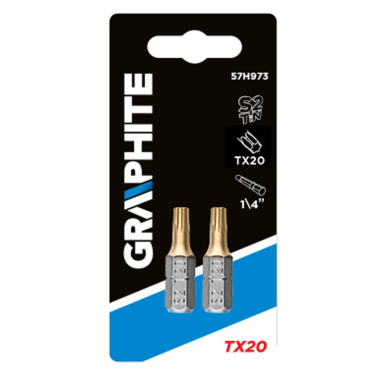 Atsuktuvas kryžminis TX20, 25mm, 1/4", 2vnt. 1 Atsuktuvas kryžminis TX20, 25mm, 1/4", 2vnt. 1