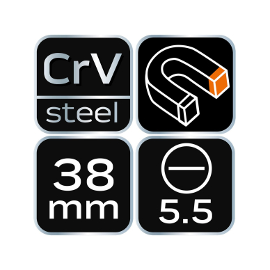 Atsuktuvas plokščias 5.5x38mm 7 Atsuktuvas plokščias 5.5x38mm 7