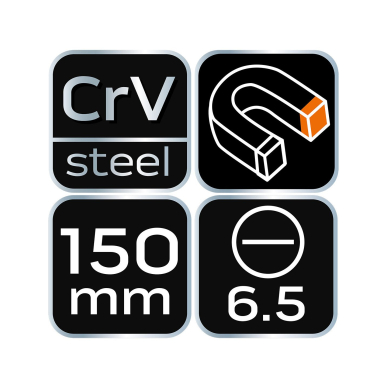 Atsuktuvas plokščias 6,5x150mm 7 Atsuktuvas plokščias 6,5x150mm 7