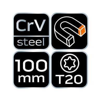 Atsuktuvas Torx T20x100mm 7 Atsuktuvas Torx T20x100mm 7