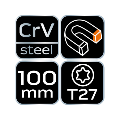 Atsuktuvas Torx T27x100mm 7 Atsuktuvas Torx T27x100mm 7