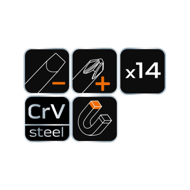 Atsuktuvų rinkinys 14 vnt. 8