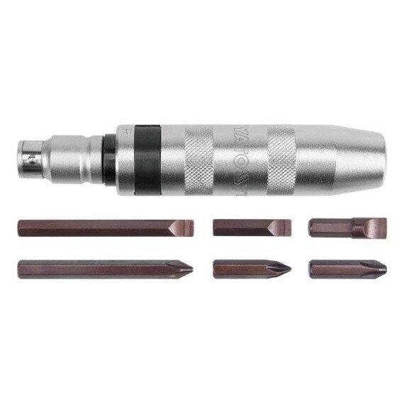 Atsuktuvas smūginis | СrV+6 antgaliai (YT-2801) Atsuktuvas smūginis | СrV+6 antgaliai (YT-2801)