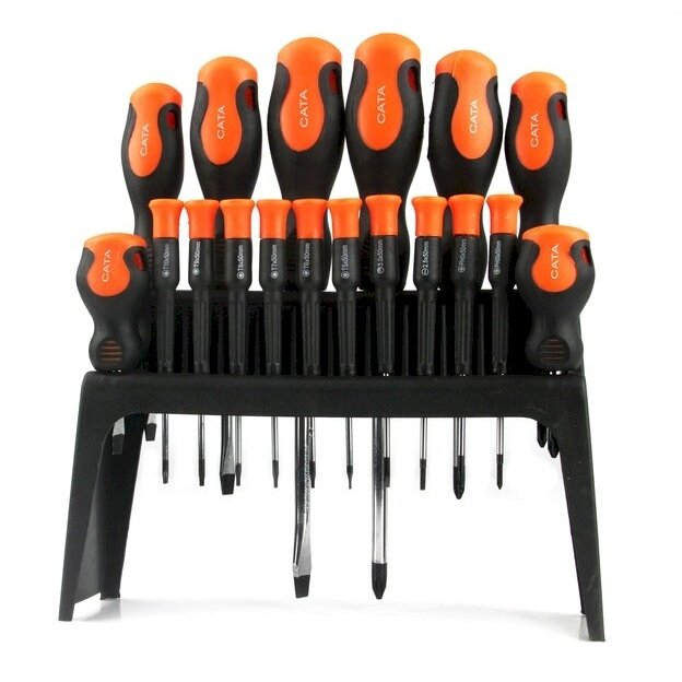 Atsuktuvų rinkinys | su stovu | 18 vnt. (SK5018) Atsuktuvų rinkinys | su stovu | 18 vnt. (SK5018)