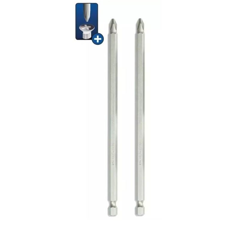 Atsuktuvų antgaliai DEDRA DED71581, PH2x155mm, 2 vnt., lizdinė plokštelė Atsuktuvų antgaliai DEDRA DED71581, PH2x155mm, 2 vnt., lizdinė plokštelė