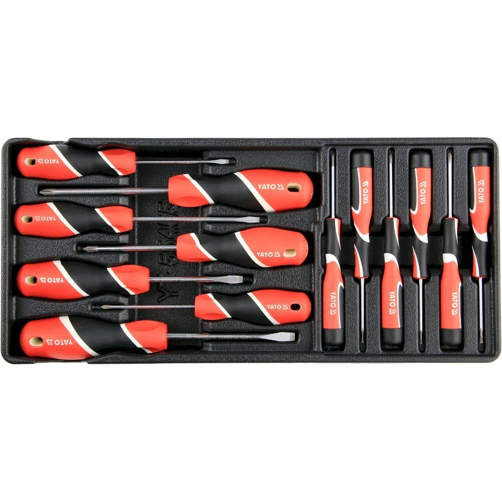 Atsuktuvų rinkinys su padėklu į spintelę | 13 vnt. (YT-55455)