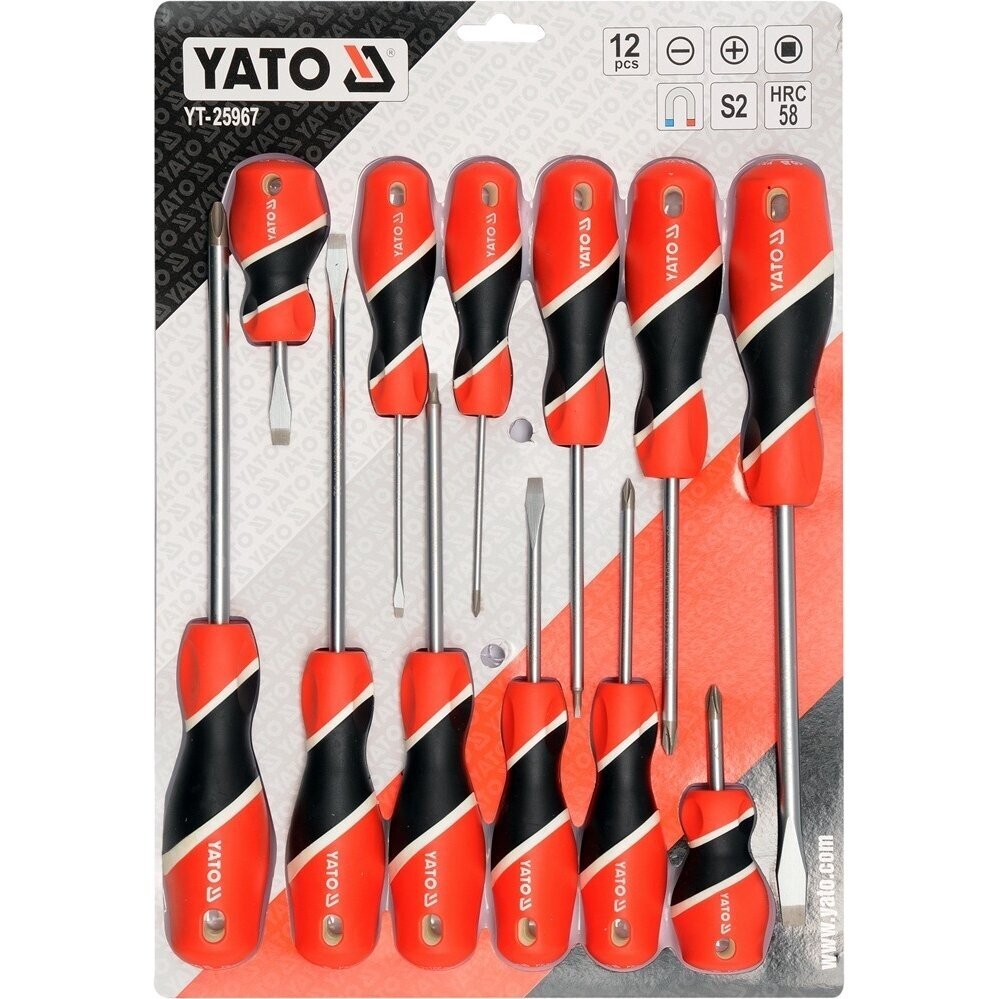 Atsuktuvų rinkinys Yato 12 vnt. 1 Atsuktuvų rinkinys Yato 12 vnt. 1