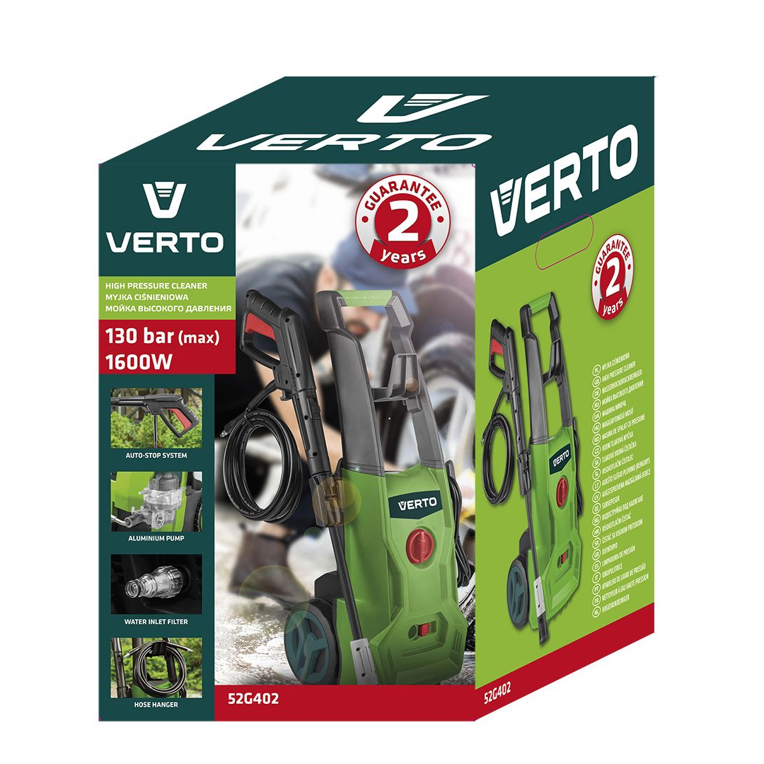 Aukšto slėgio plovykla VERTO 52G402, 1,6 kW 11