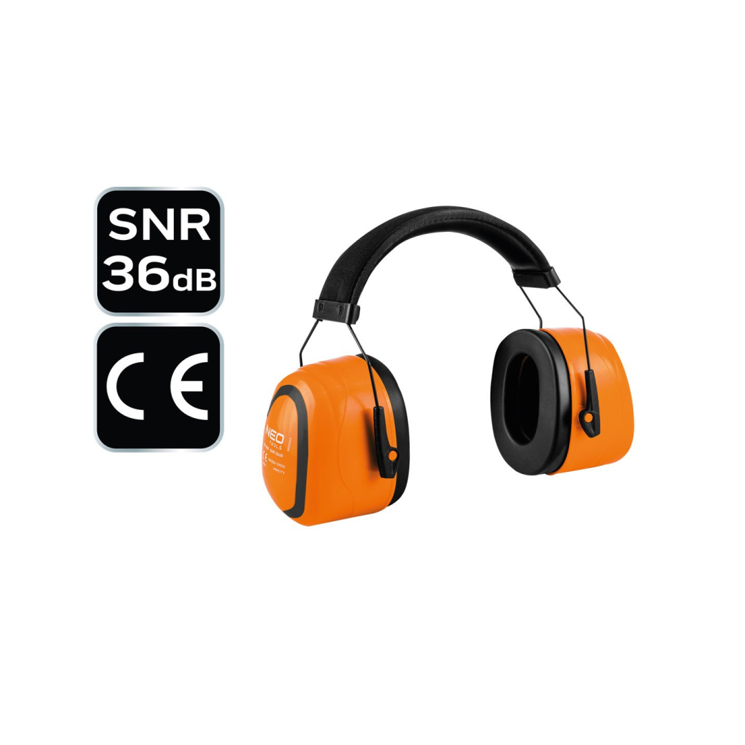 Ausinių apsauga, SNR 36 dB, CE 6