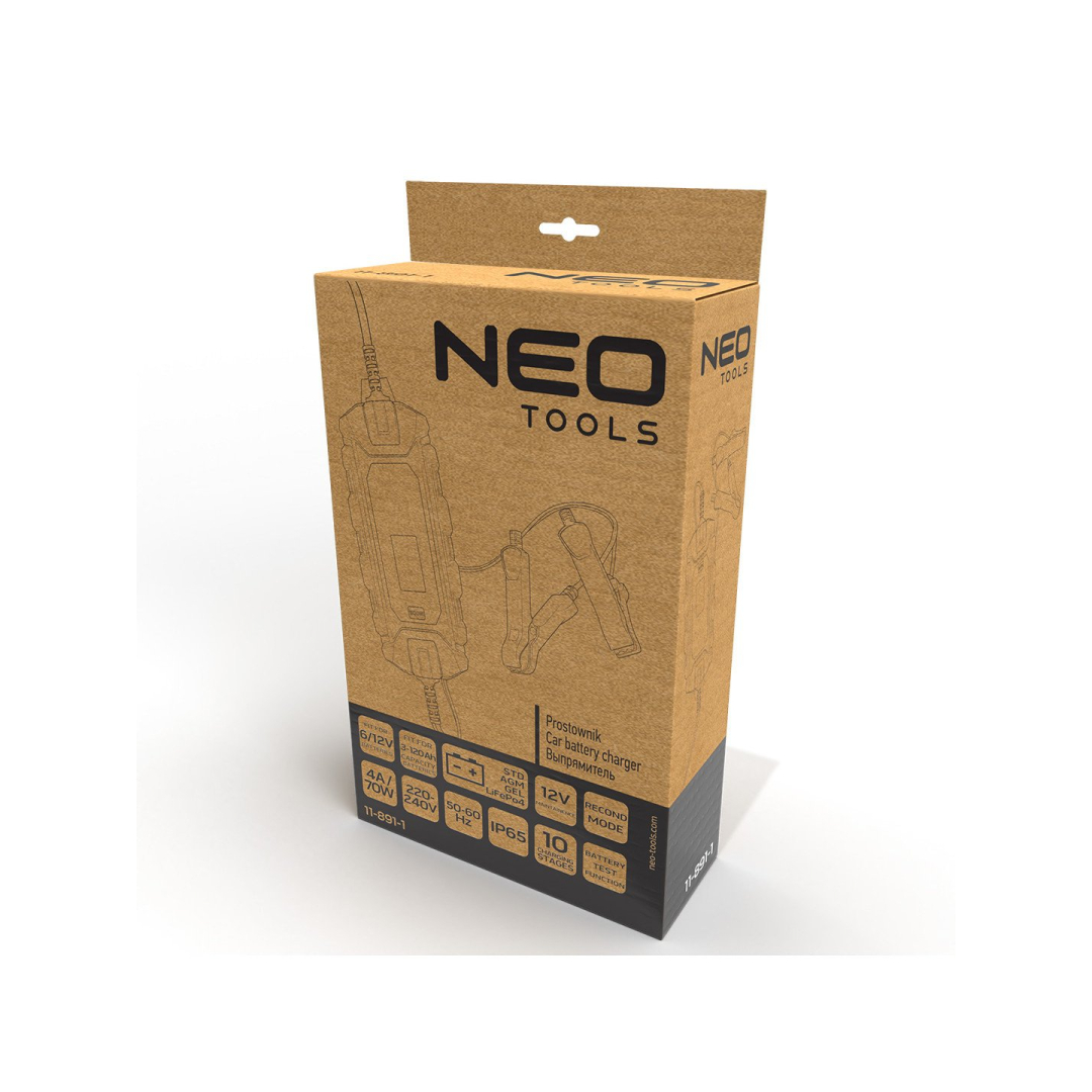 Automatinis lygintuvas 4A/70W, 3-120Ah, rūgštiniams / AGM / GEL 1 Automatinis lygintuvas 4A/70W, 3-120Ah, rūgštiniams / AGM / GEL 1