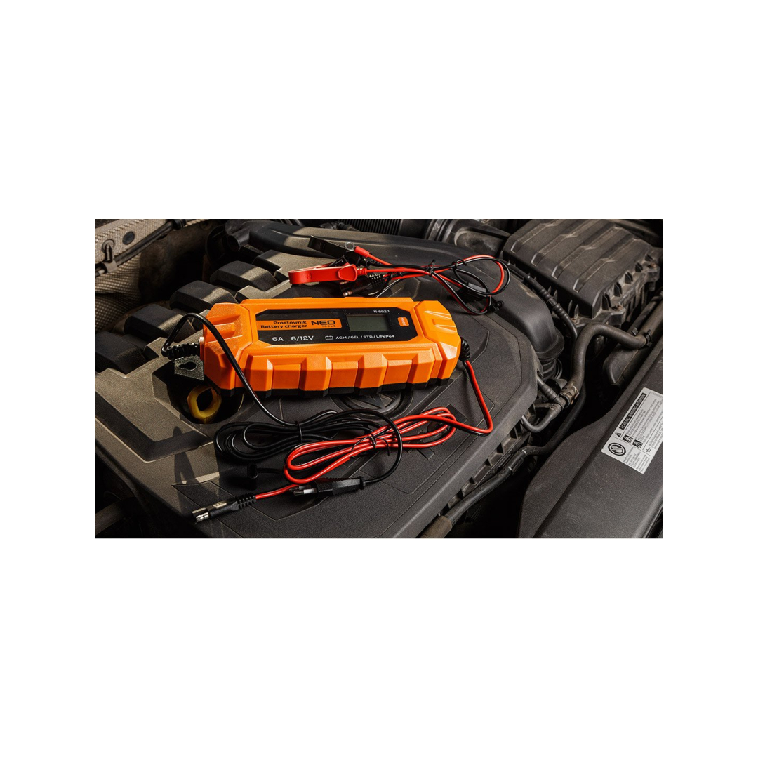 Automatinis lygintuvas 6A/100W, 3-150Ah, rūgštiniams / AGM / GEL 2 Automatinis lygintuvas 6A/100W, 3-150Ah, rūgštiniams / AGM / GEL 2