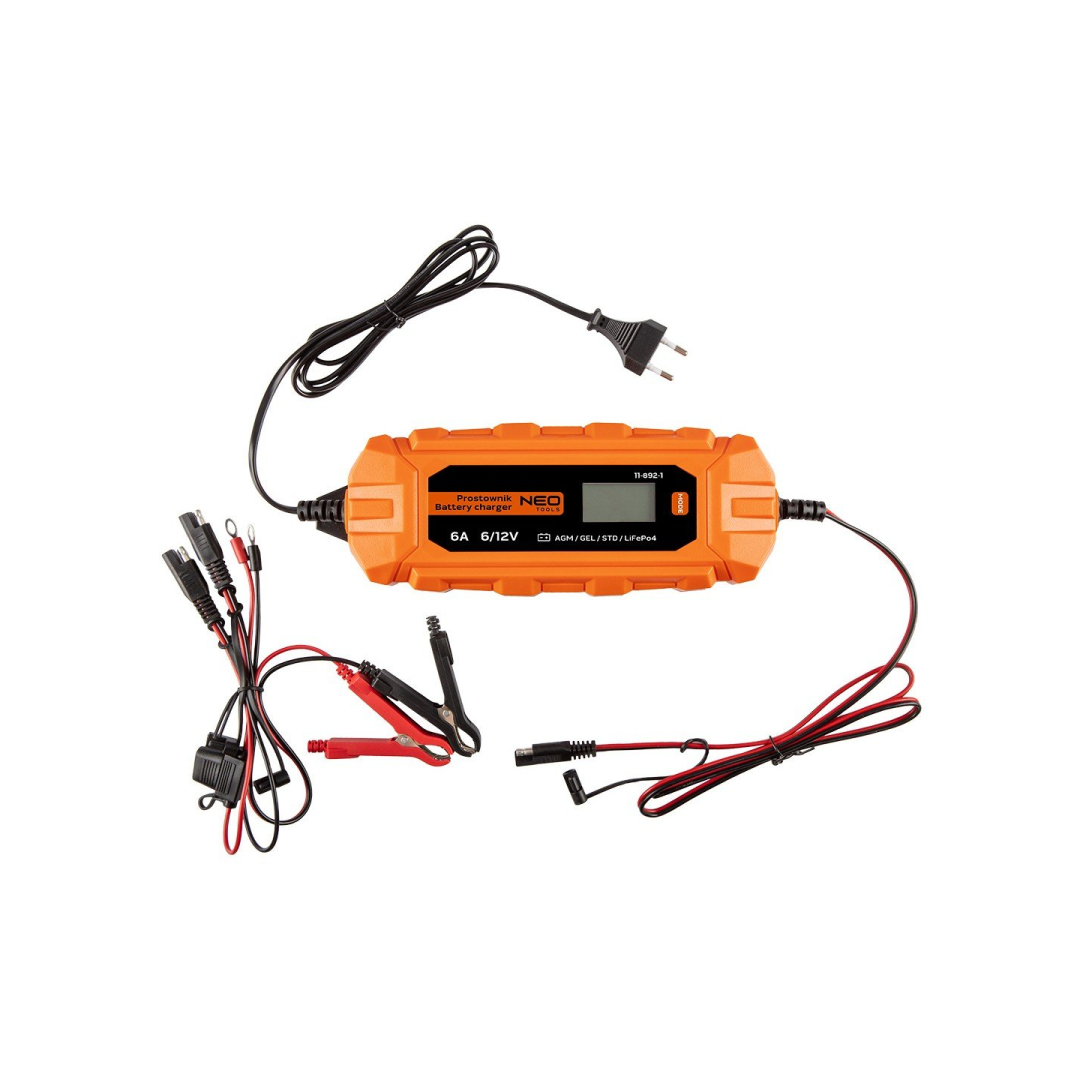 Automatinis lygintuvas 6A/100W, 3-150Ah, rūgštiniams / AGM / GEL Automatinis lygintuvas 6A/100W, 3-150Ah, rūgštiniams / AGM / GEL