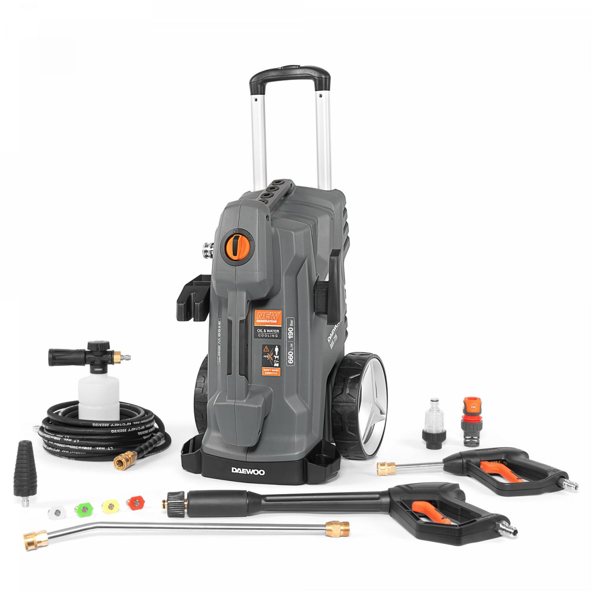 Aukšto slėgio plovimo įrenginys DAEWOO DAW 725, 3100 W Aukšto slėgio plovimo įrenginys DAEWOO DAW 725, 3100 W