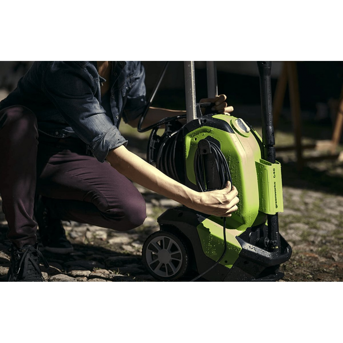 Aukšto slėgio plovykla Greenworks G40, 135 bar 2 Aukšto slėgio plovykla Greenworks G40, 135 bar 2