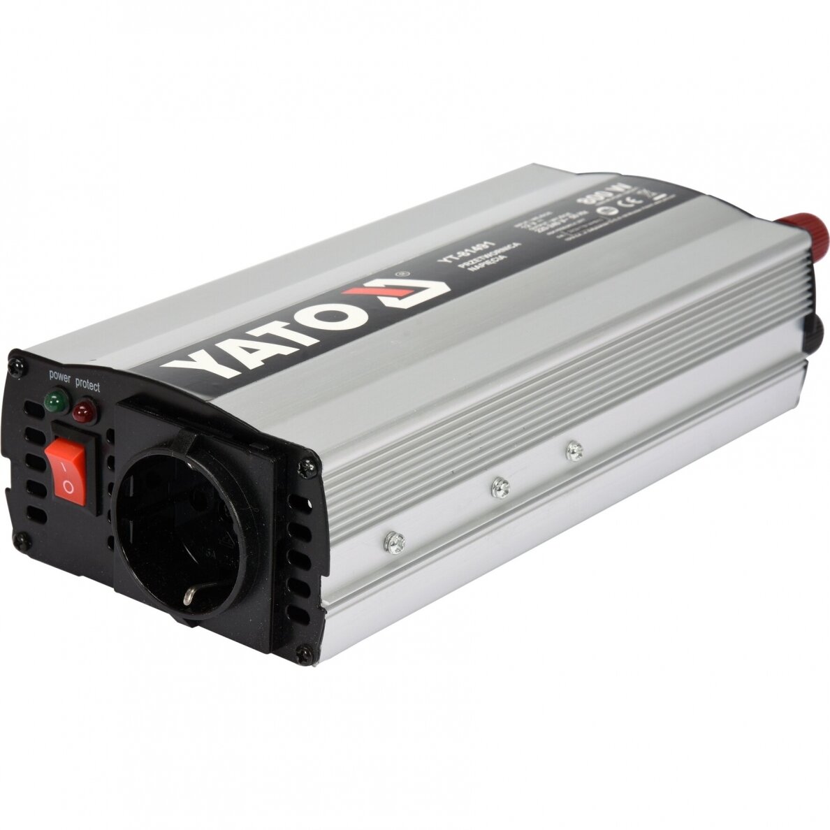 Automobilinis įtampos inverteris Yato, 12/230V, 800 W Automobilinis įtampos inverteris Yato, 12/230V, 800 W