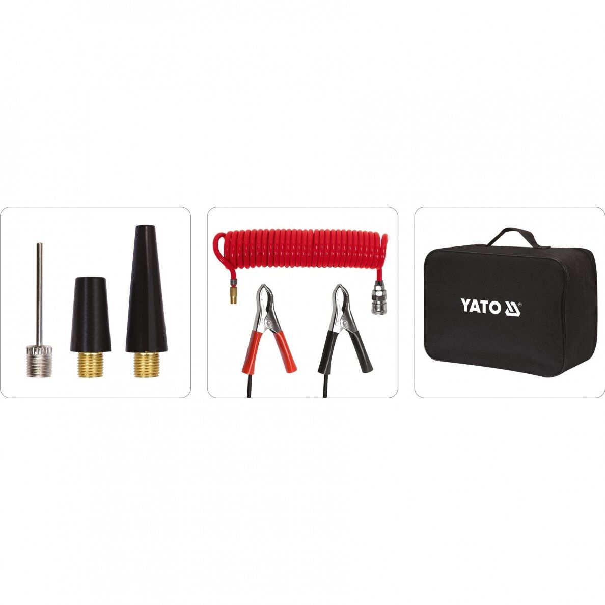 Automobilinis kompresorius Yato YT-73462, 12V, 250W 4 Automobilinis kompresorius Yato YT-73462, 12V, 250W 4