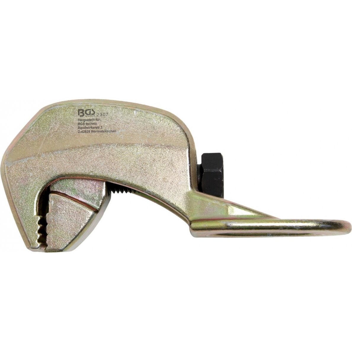 Automobilio kėbulo lyginimo gnybtas | 90 ° kampas | 40 mm | viena traukimo kryptis | maks. 2 t (2907) Automobilio kėbulo lyginimo gnybtas | 90 ° kampas | 40 mm | viena traukimo kryptis | maks. 2 t (2907)