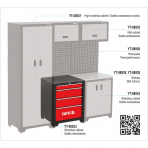 Spintelė dirbtuvėms Yato, 4 stalčiai, 66 x 45.7 x 86.3 cm
