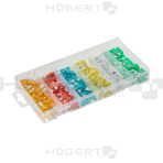 Automobilinių saugiklių komplektas 5A-30A / 120dalių Automobilinių saugiklių komplektas 5A-30A / 120dalių