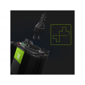 Automobilinis įtampos keitiklis - inverteris Green Green Cell INVGC03 (12V - 230V, 500W / 1000W)