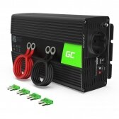 Automobilinis įtampos keitiklis - inverteris Green Cell INV01DE (12V - 230V, 300/600W)