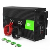 Automobilinis įtampos keitiklis - inverteris Green Cell INV08 (12V - 220V, 1000W/2000W)