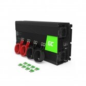 Automobilinis įtampos keitiklis - inverteris Green Cell INV10 (12V - 220V, 2000W/4000W)