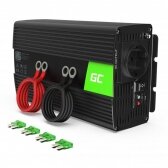 Automobilinis įtampos keitiklis - inverteris Green Cell INV18 (24V - 230V, 1000W)