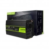 Automobilinis įtampos keitiklis - inverteris Green Cell INV18 (24V - 230V, 1000W)