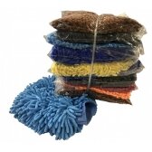 Automobilių plovimo šluostė / pirštinės | šenilinės | įvairių spalvų (H6236)